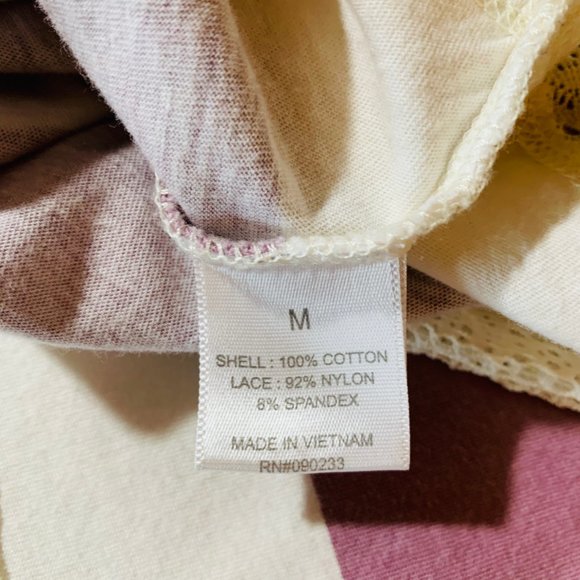 Kirra Striped Jersey with Lace Embellishment - Picture 6 of 8